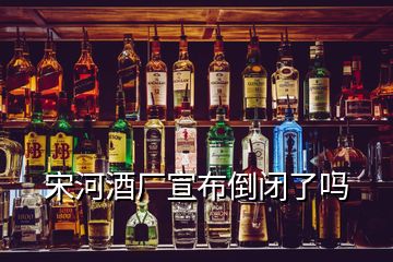 宋河酒厂宣布倒闭了吗