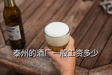 泰州的酒厂一般工资多少