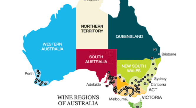 澳大利亚葡萄酒产区的分布特点